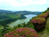 Lagoa das Furnas from Miradouro do Pico do Ferro