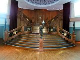 copy of main hall of Titanic in Titanic museum, Belfast