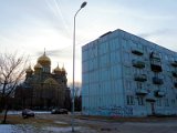 Maritime Cathedral of St. Nikolay, Karosta and blockhouse / Námořní katedrála sv. Nikolaje, Karosta a panelák