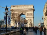 Champs-Élysées with Arc de Triomphe / Champs-Élysées s Vítězným obloukem